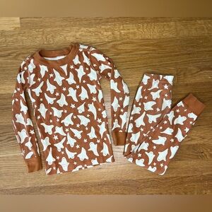 🎃 Hanna Andersson Halloween Ghost Pajamas Set Organic Cotton Kids Size 5
